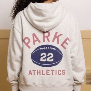NEW PARKE Hoodie Sweatshirt Football Graphic S/M